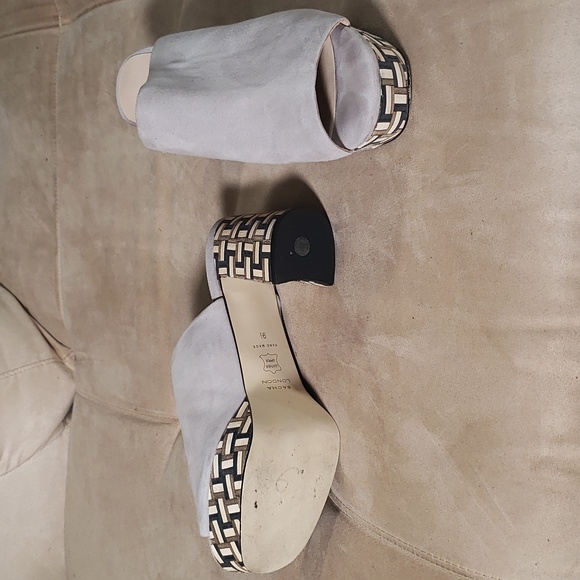 Sacha London gray suede platform clogs - Picture 4 of 6